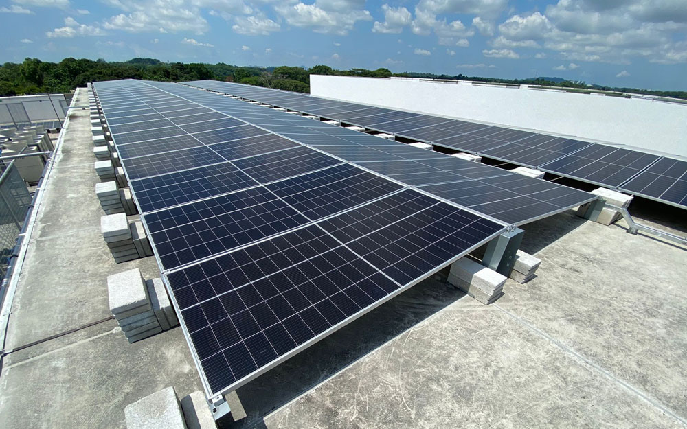System energii słonecznej o mocy 200 kW do sieci energetycznej

